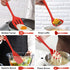 LIANYU 14 Pcs Cooking Utensils Set with Holder, Heat Resistant Silicone Kitchen Tools, Dishwasher Safe (Red)