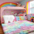 5x8 PAGISOFE Fluffy Soft Area Rugs for Girls Bedroom, Plush Shaggy Colorful Rugs for Kids Playroom Kawaii Princess