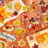 Whaline 20Pcs Fall Thanksgiving Reflective Car Magnets, Autumn Refrigerator Magnetic Stickers, Turkey Pumpkin Maple