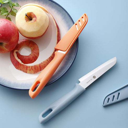 8 Piece Paring Knife Set, 4PCS Paring Knives & 4PCS Knife Sheath, Ultra Sharp German Steel Kitchen Knives