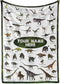 Personalized Dinosaur Blanket for Kids, Ships Next Day - Dino Throw Blanket