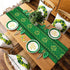 Edwiinsa 13 90 inch St. Patrick's Day Cotton Linen Table Runner Rectangle Plate Mat Outdoor Rug Runner for Coffee