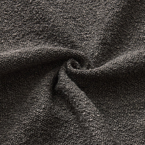 Pack 2 Cozy 26 26 Inch ANRODUO of Textured Boucle Throw Pillow Covers Soft Grey Euro Decorative Accent Solid Pillow