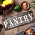 Rustic Farmhouse Pantry Sign Wall Decor, Wooden Hanging Art for Home Room Holiday Decoration, 16 x 6 Inches (Gray)