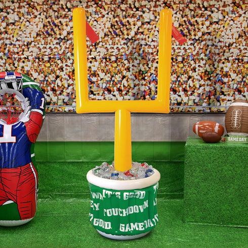 Inflatable Goal Post Cooler with Football by Beistle