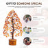 Carnelian Chakra Tree of Life, Handmade Gemstone Feng Shui Decor for Positive Energy and Prosperity Gift