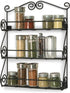 Spectrum Diversified Scroll Spice Wall Mount Rack, Black