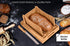 Kitchen Seven 3 Bamboo Bread Slicer with Crumb Tray Bamboo Bread Cutter for Homemade Bread, Loaf Cakes, Bagels Slicer