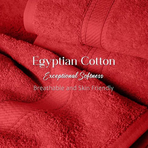 6 Set, 2 2 2 SUPERIOR Egyptian Cotton Pile Piece Towel Includes Bath, Hand, Face Towels/Washcloths, Ultra Soft Luxury