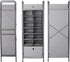 BIRDROCK HOME 12 Cubby Vertical Shoe Rack Organizer - Sturdy Metal Frame for Small Space Bedroom & Closet