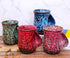 18oz Ceramic Hand Warmer Mug - Novelty Coffee Mug, Microwave and Dishwasher Safe - Blue