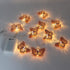 5 ft/10 CVHOMEDECO. Rose Gold Metal Butterfly LED String Lights Battery Operated with Timer for Home Wedding Party