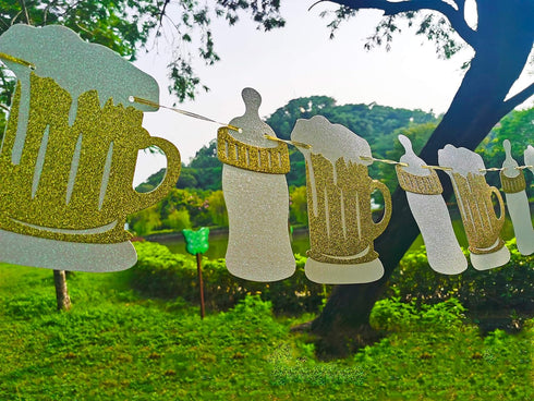 A Baby is Brewing Baby Shower Banner - Diaper Party Decor for Gender Reveal and Pregnancy Celebration