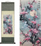 Chinese Landscape Painting Decor, Beautiful Silk Scroll Painting for Home, Vertical Wall Art for Living Room and Bedroom