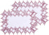 White Dark Red Linen Lace Placemats 14x20 Set of 2 Coffee Table