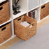 LYJWOO6D Wicker Storage Cubes - Rectangular Laundry Organizer Totes for Shelves, Set of 2 Pcs, 11x11x11inch