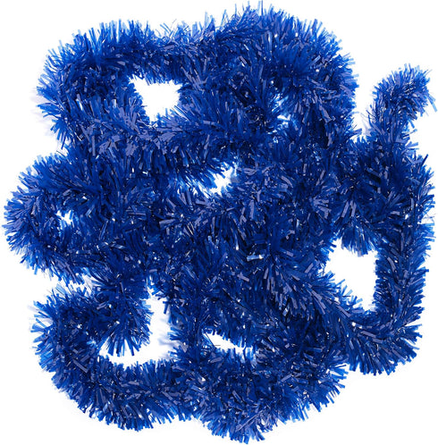 4" 25' TCDesignerProducts Dark Blue Vinyl Twist Garland - x roll, Parade Float Decorations for Trailer Or Golf Cart