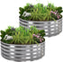 Utopia Home Galvanized Raised Garden Bed Kit 2x2x1 Ft, Planter Box Round