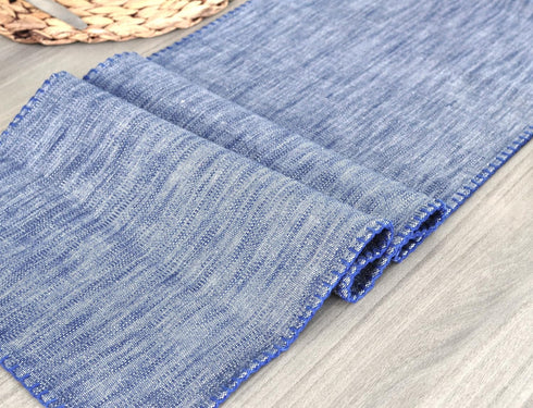 14"x48" Coffee Table Runner Modern Kitchen Cotton Table Cloth Strip with Decorative Stitched Edge Dresser Scarf Dining
