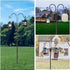 XDW-GIFTS Double Shepherds Hooks, 2-Pack Heavy Duty Garden Poles for Hanging Bird Feeders and Lanterns