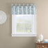Waverly Short Curtain Valance Tab Top Window Curtains, 52" x 18", Spa for Kitchen or Bathroom