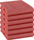 TWINY threads 6-Pack Cotton Kitchen Towels, 18x28 Inches, Soft & Absorbent Dish
