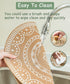 CcHhyyt Set 6 of Boho PVC Round Placemats for Dining Table Mandala Table Mats Washable Heat Resistant Placemats Retro
