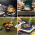 8-Inch Frying Pan Skillet, Lightweight Flat Crepe Pan with Wooden Handle for Indoor Outdoor Cooking