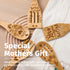 Premium Mother’s Day Bamboo wooden spoons for cooking - ideal wooden cooking utensils set Gifts For mom From Daughter - Wood Spoons for Cooking - Wooden Spoon Mothers Day Gifts From Daughter