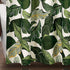 Lush Decor Tropical Paradise Shower Curtain, Fabric Leaf Rainforest Print, 72" x 72", Green