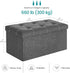 30 Inches 21 660 lb, ULSF001G01 SONGMICS Mazie Collection - Ottoman Storage Bench, Gal. Folding Chest with Breathable