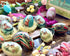Generic Set 10 Vintage Tin Easter Eggs, of Fillable, Reusable Metal Egg Tins by Baerli