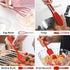 LIANYU 14 Pcs Cooking Utensils Set with Holder, Heat Resistant Silicone Kitchen Tools, Dishwasher Safe (Red)