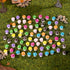 80P Mini Mushrooms, Tiny Resin Mushroom Figurines Small Little Resin in Bulk for Miniature Landscape Aquarium Potted