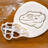 Set of 2 Pogona Bearded Dragon Cookie Cutters, Body and Face Designs, 2 Pieces - Bakerlogy