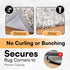 Rug Pad Gripper, 8 PCS Non Slip Pads for Corners, Washable Adhesive for Hardwood Floors