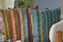 TAOSON Blue Stripe Bohemian Style Antique Cotton Blend Linen Sofa Throw Pillowcase - 24x24 Inch
