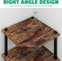 Desktop Corner Stand Shelf for Storage, 3 Tier Rustic Brown Organizer Rack for Small Spaces, Home Office, Kitchen,