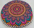 22 Inches Round Mandala Floor Pillow Cover Seating Cushion Throw Cover Ottoman Pouf Cover Pom Pom Pillow Cases Hippie