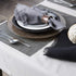 DII PVC Tabletop Collection Placemat Set, Rectangle, 13x17.25, Gray, 6 Piece