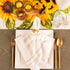 DII Decorative Geometric Napkin Ring Set - Triangle Band Gold, 6 Count
