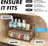 Simple Houseware Countertop Spice Rack, 2-Tier Kitchen Spice Organizer Storage Shelves, Bronze Finish