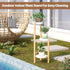 3 3 FILWH Plant Stand Indoor Outdoor Plant Rack Tier Potted Flower Holder Ladder Plant Stands for Balcony Window Living