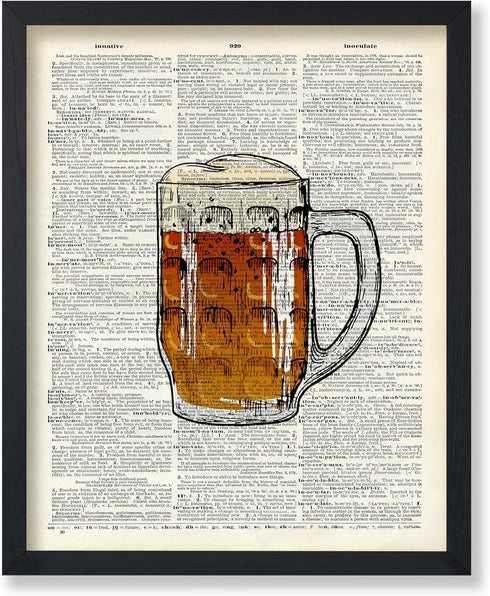 Poster Master Red Wine Print - Dictionary Poster - Alcohol Art -