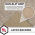 Mohawk Home 4' x 6' Non Slip Rug Pad Gripper, 1/4 Thick Dual Surface Felt + Rubber Gripper - Safe for All Floors
