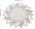 15 inches 15 Natural Linen Doily Round Neutral Earth Tones Beige Lace Coffee Table Topper Dresser Scarf Place Mats