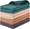 PY HOME & SPORTS 8 Pack Cotton Waffle Weave Kitchen Towels - 17 x 25, Super Absorbent Hand Dish Cloths for Drying and