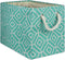 DII Large Rectangle Collapsible Polyester Storage Bin, Aqua, Stained Glass
