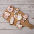 Set 6 3D Baby Shower Cookie Cutter Piece Stampers Molds DIY Fondant Decorating for Kids' Birthday Party Kitchen Tools