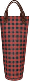 Tirrinia Insulated Wine Gift Tote Bag - Padded Thermal Carrier for Travel and Picnics, Great Gift for Wine Lovers, Black